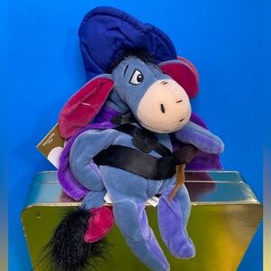 DISNEY STORE EXCLUSIVE NWT 90s WINNIE THE POOH EEYORE MUSKETEER BEAN BAG PLUSH